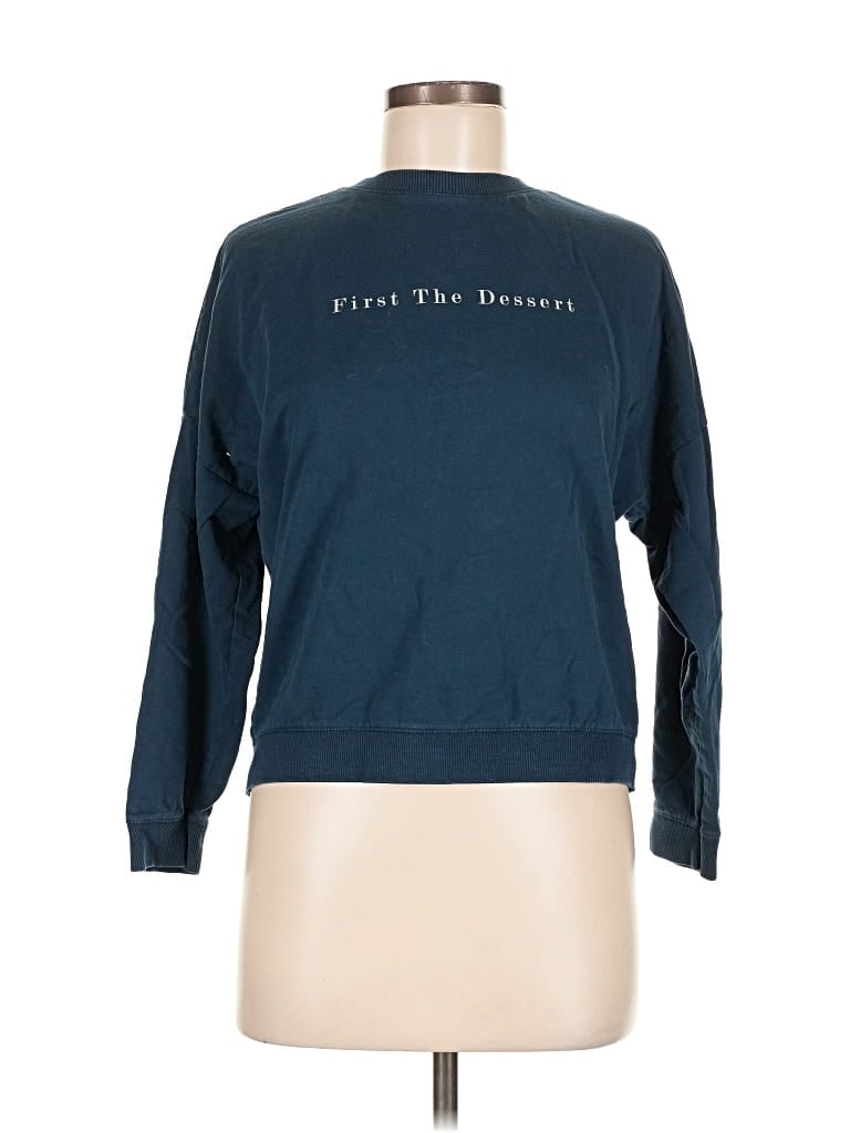 Pre-owned Zara Sweatshirt In Blue