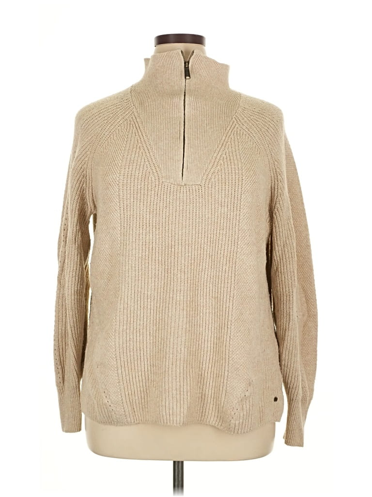 Pre-owned Fat Face Pullover Sweater In Brown