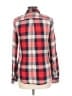 Buttons Plaid Red Long Sleeve Button-Down Shirt Size L - photo 2