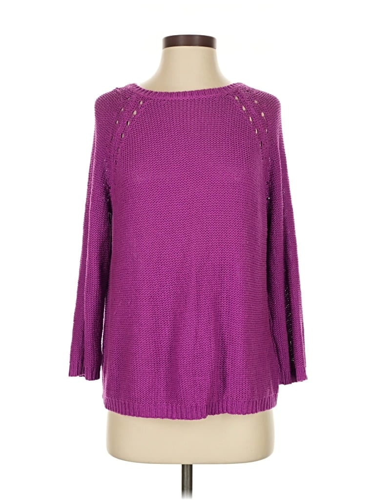 Pre-owned H&m Pullover Sweater In Purple