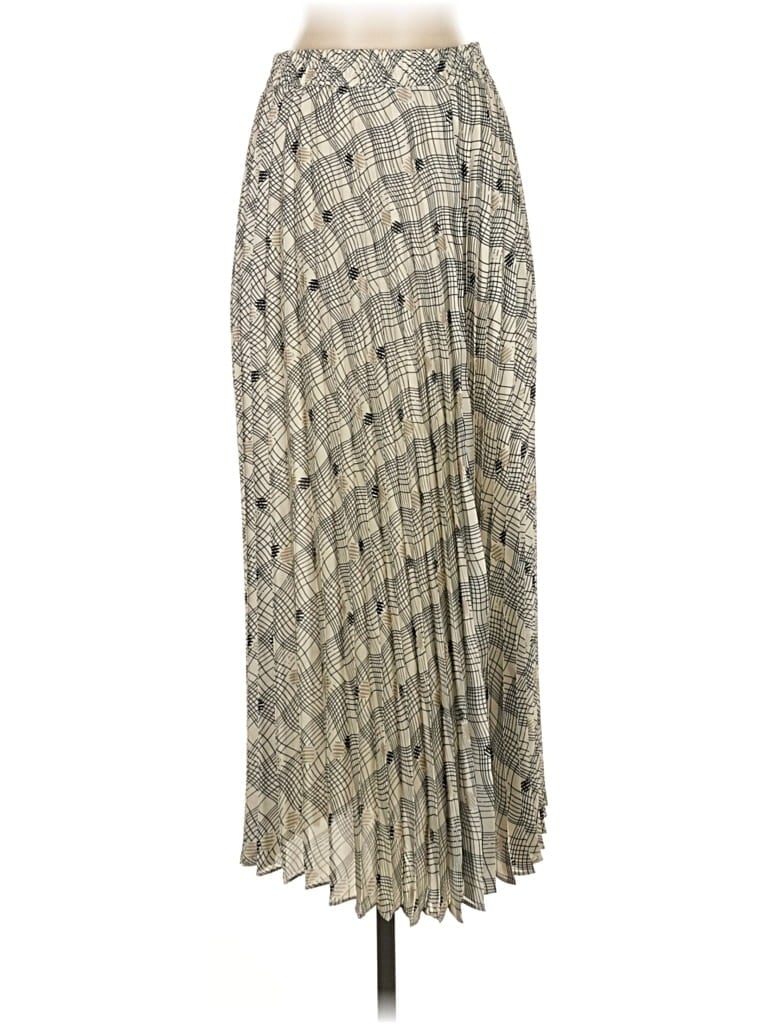 Pre-owned Max Studio Formal Skirt In Silver