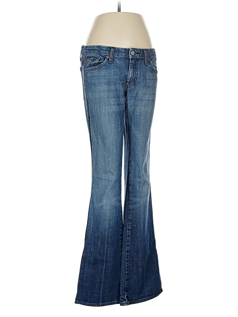 Pre-owned 7 For All Mankind Jeans In Blue
