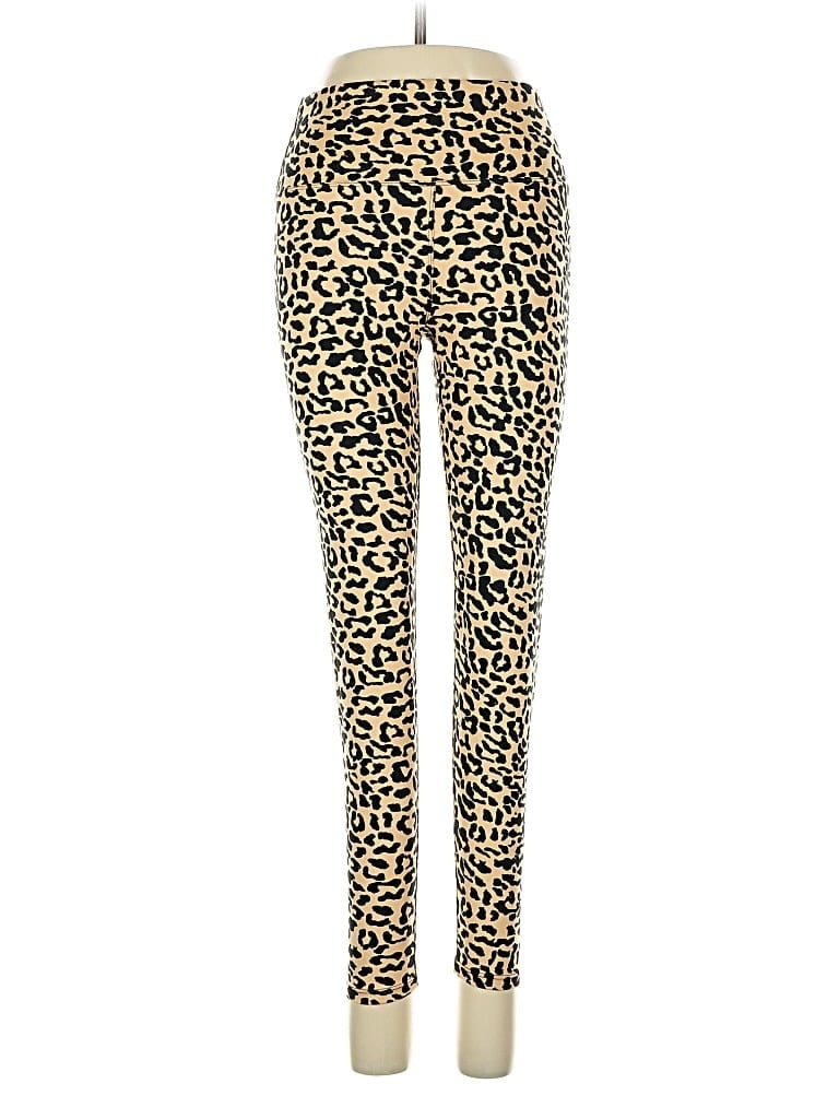 Pre-owned Assorted Brands Leggings In Brown