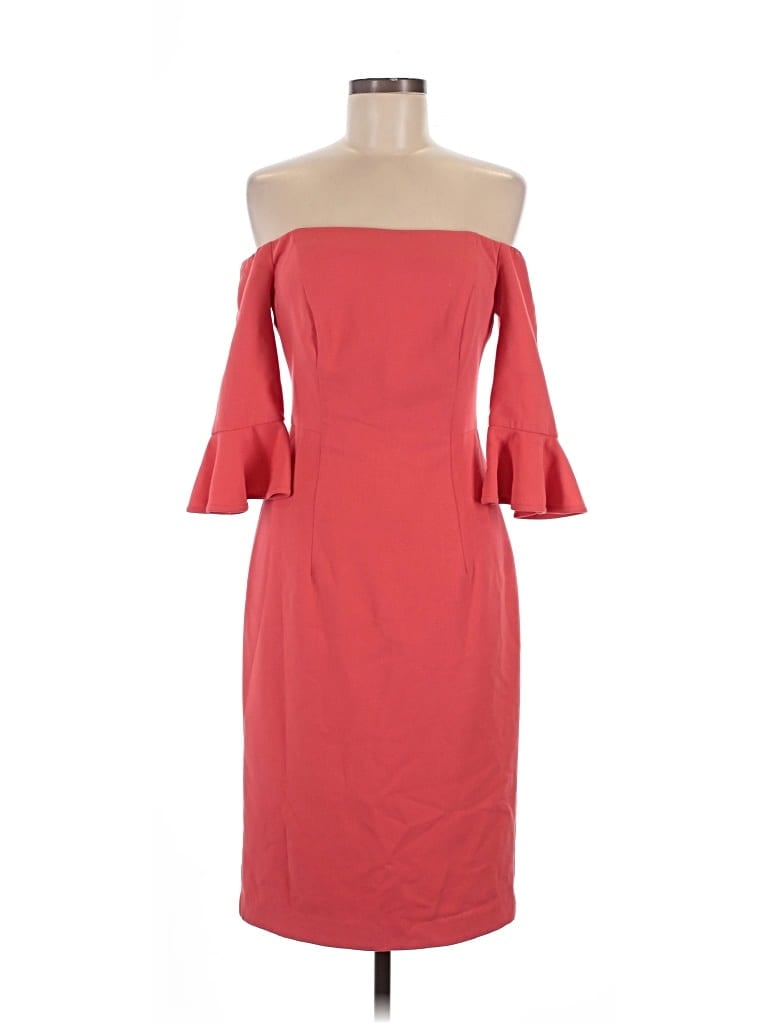 Pre-owned Black Halo Cocktail Dress In Red