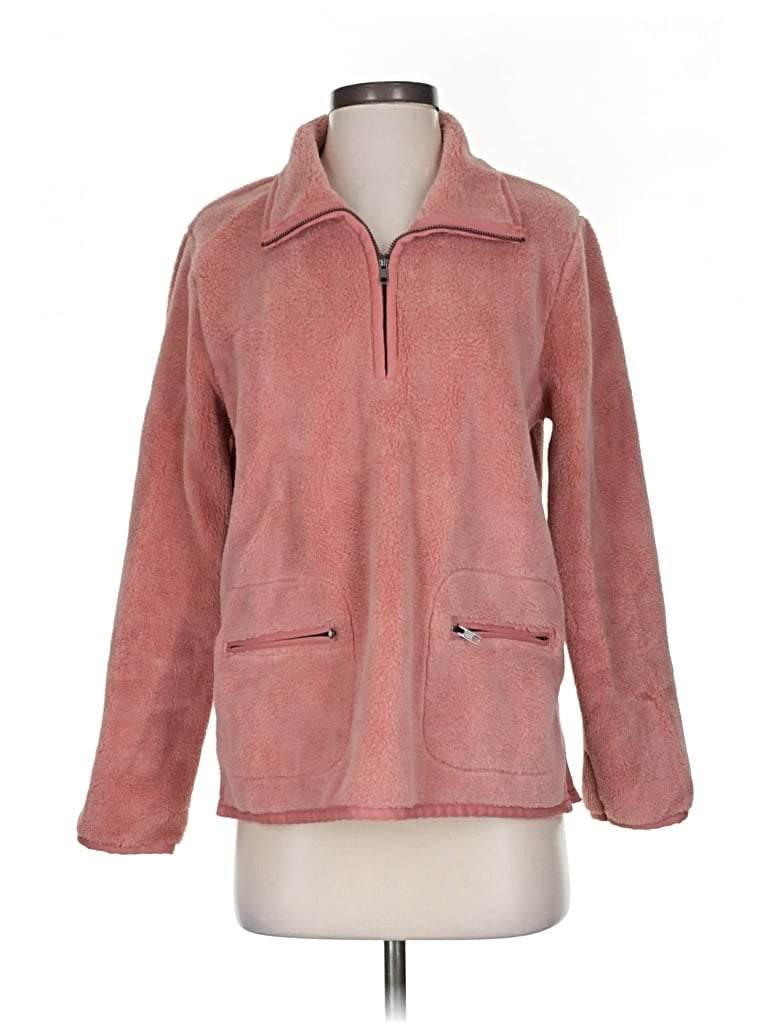 Pre-owned Madewell Fleece Jacket In Pink