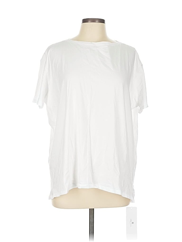 Pre-owned Crz Yoga Short Sleeve T-shirt In White