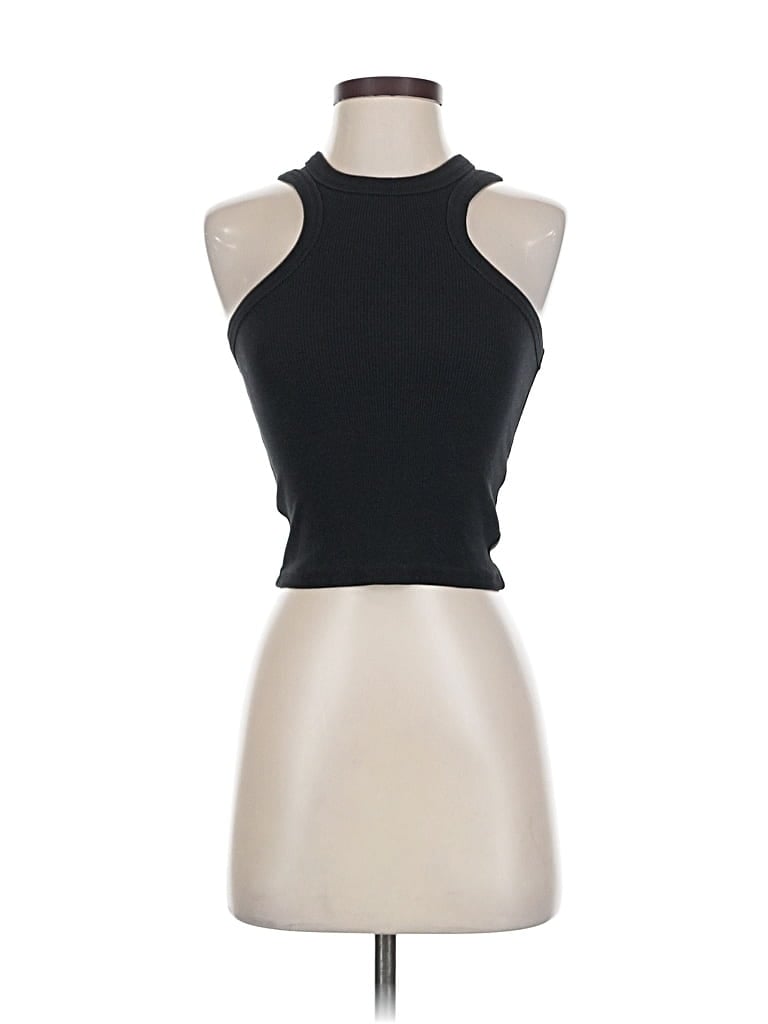 Pre-owned Zara Tank Top Black Halter Neckline Tops