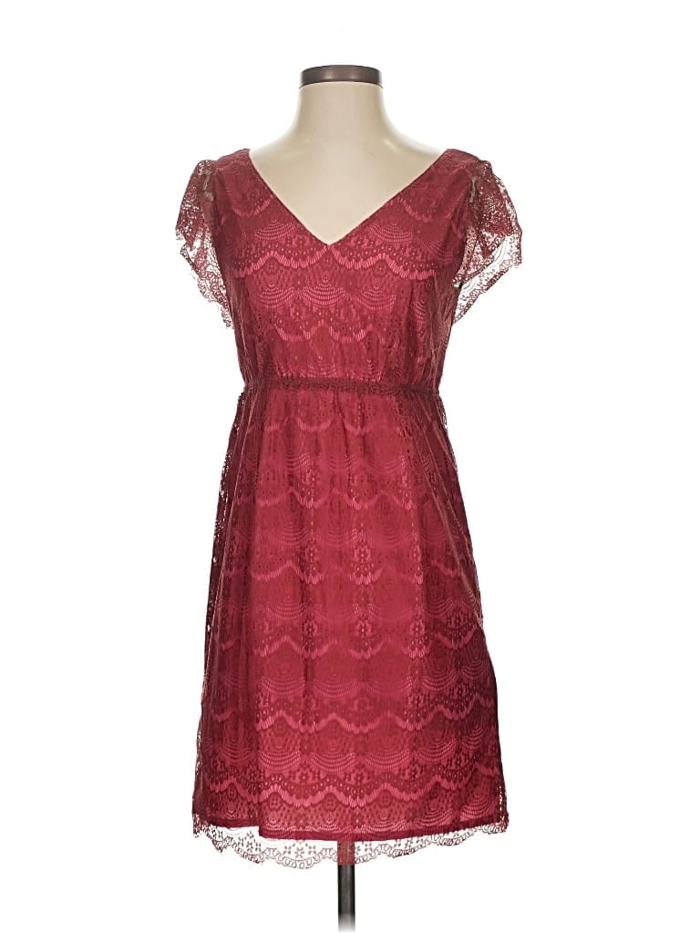 Pre-owned Fossil Cocktail Dress In Burgundy
