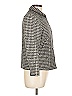 Talbots 100% Polyester Houndstooth Gray Jacket Size 10 - photo 4