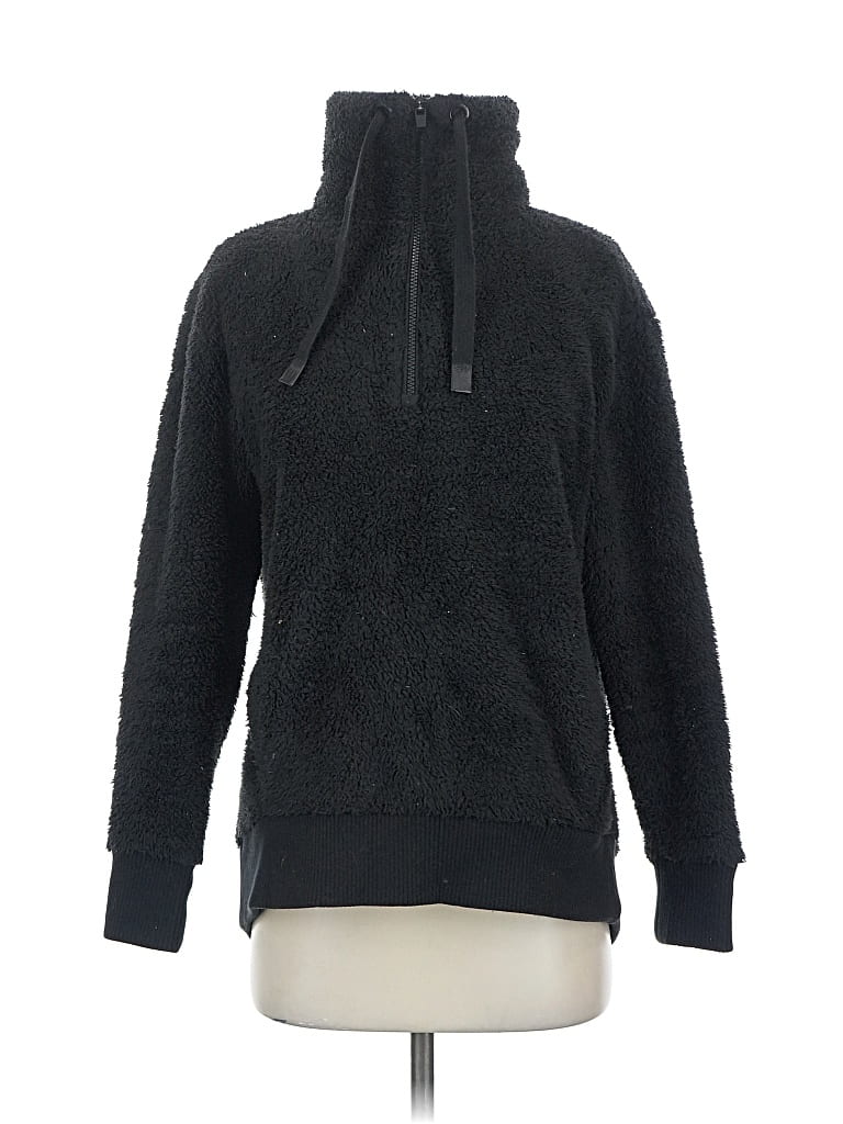 Pre-owned Athleta Turtleneck Sweater In Black