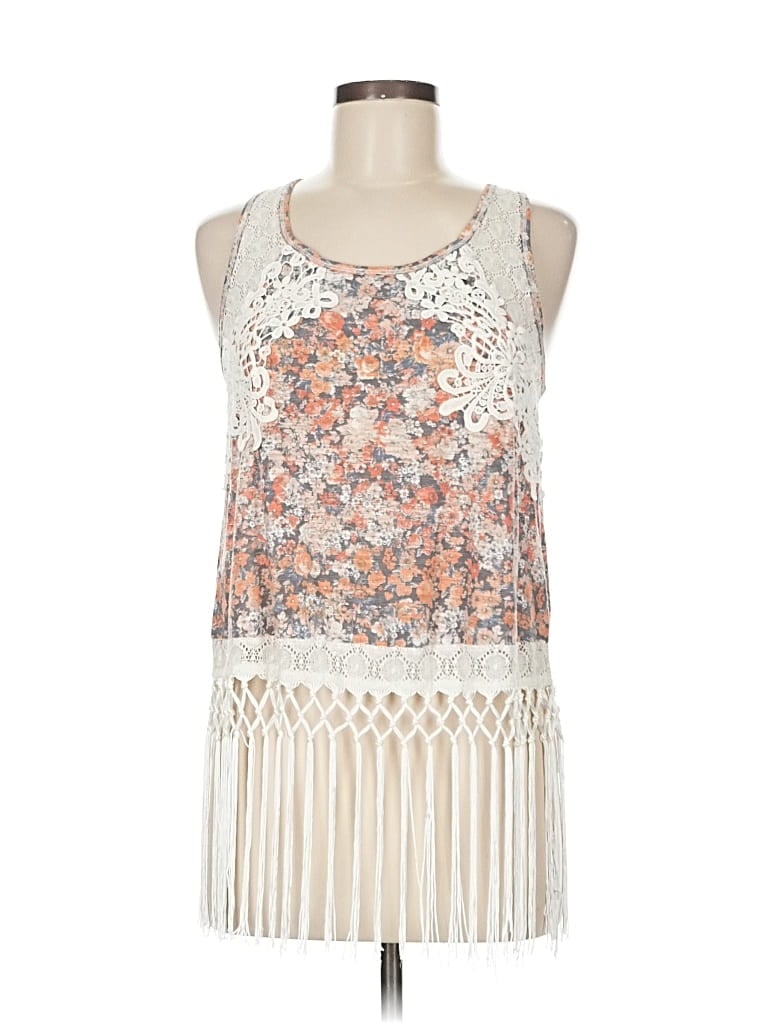 Pre-owned Coco + Jaimeson Sleeveless Blouse In White