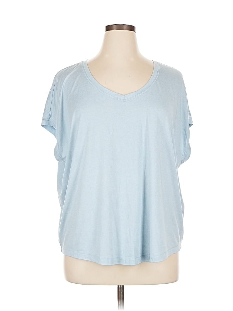 Pre-owned 90 Degree By Reflex Short Sleeve T-shirt In Blue