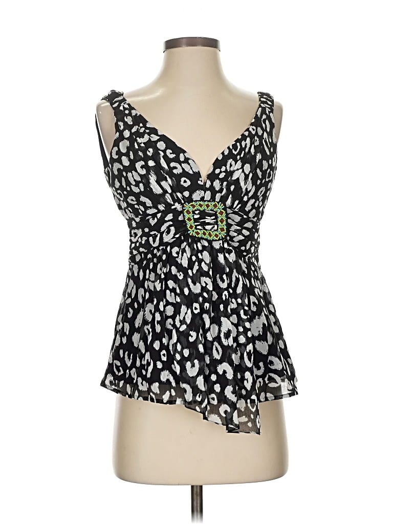 Pre-owned Nanette Lepore Sleeveless Blouse In Black