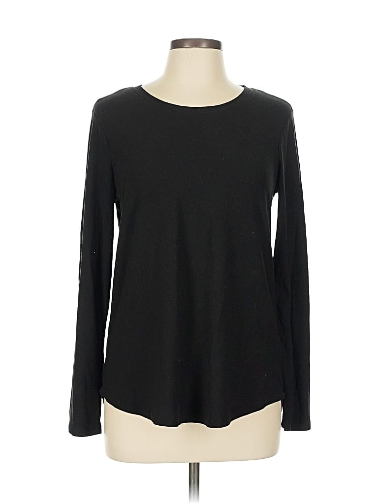 Pre-owned Unbranded Long Sleeve T-shirt In Black