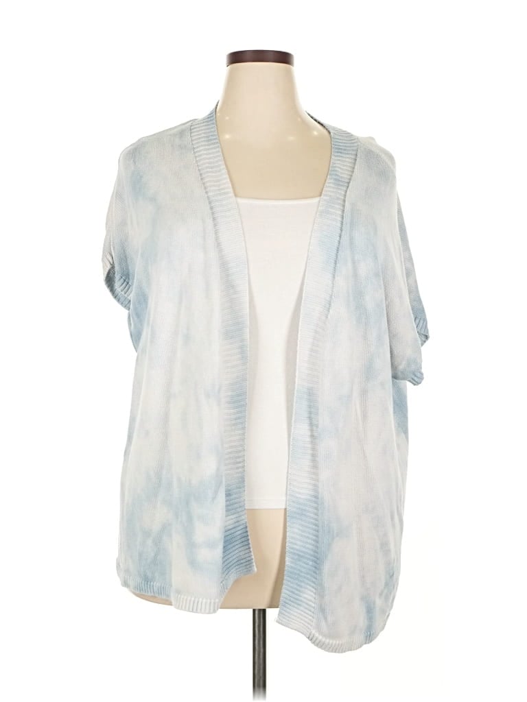 Pre-owned Lane Bryant Cardigan Sweater In Blue