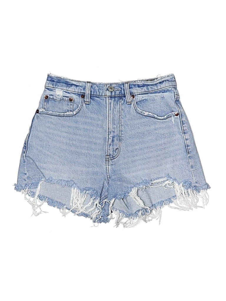 Pre-owned Abercrombie & Fitch Denim Shorts In Blue