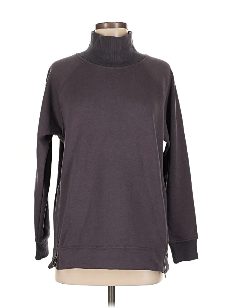 Pre-owned Athleta Turtleneck Sweater In Gray