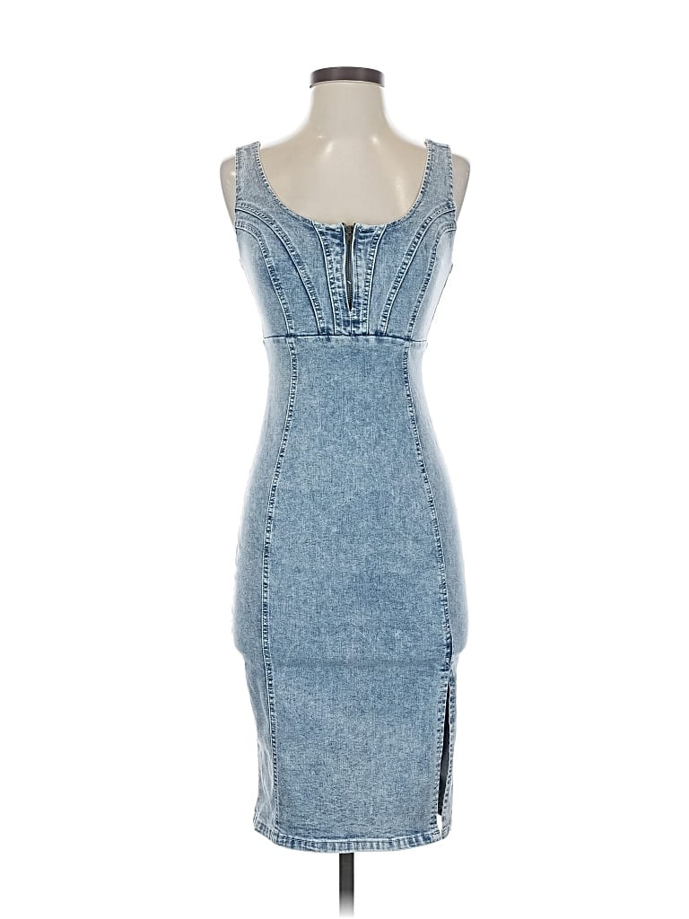 Pre-owned Unbranded Cocktail Dress In Blue