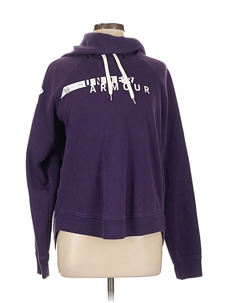 Pre-owned Under Armour Pullover Hoodie In Purple