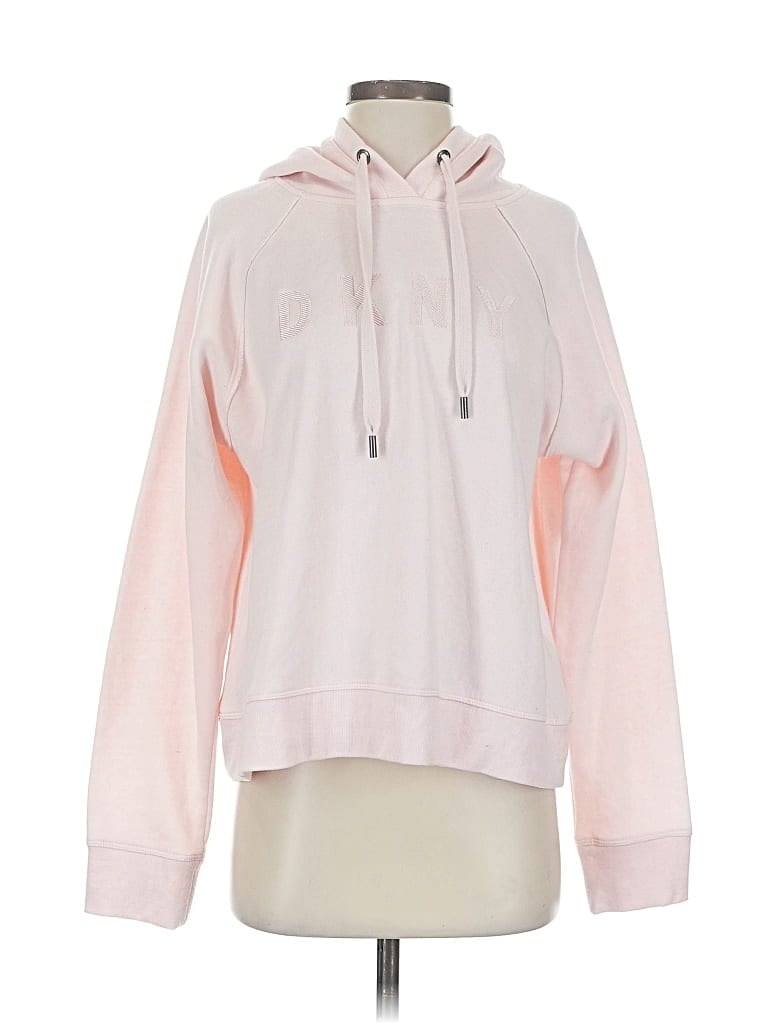 Pre-owned Dkny Sport Pullover Hoodie In Pink