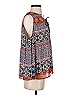 Greylin 100% Polyester Orange Sleeveless Blouse Size S - photo 4