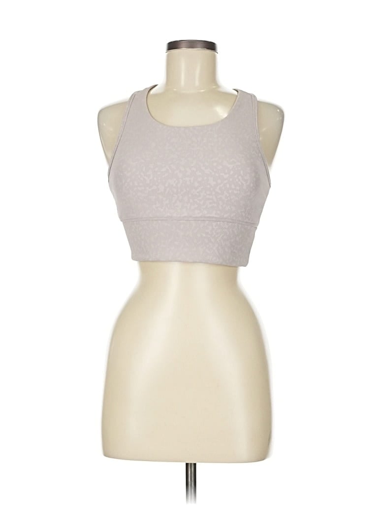 Pre-owned Move Theology Sports Bra In Silver