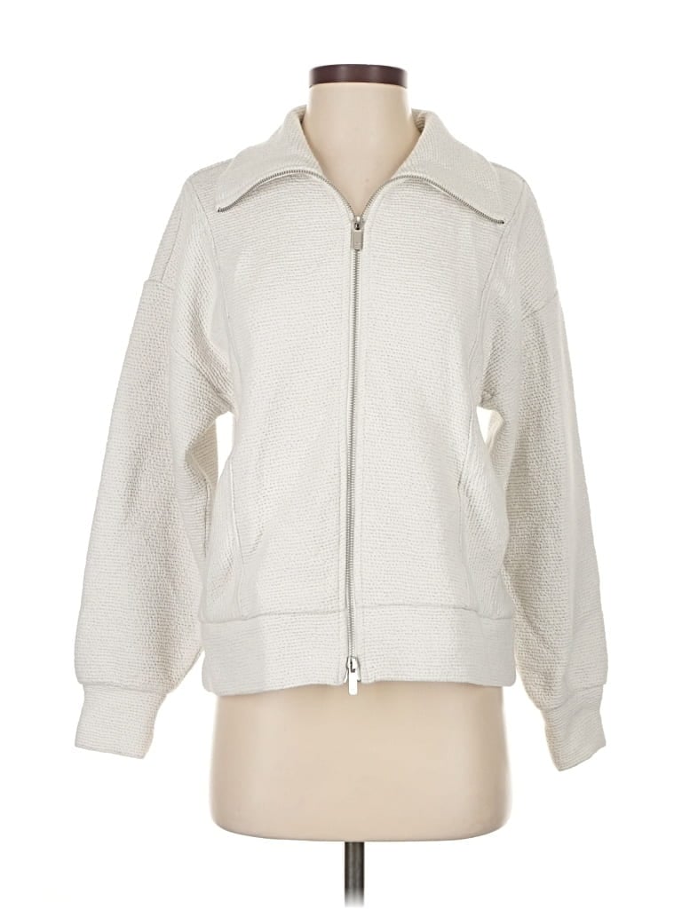Pre-owned Calia Track Jacket In White