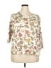 Basic Editions Ivory 3/4 Sleeve Blouse Size 2X - photo 1