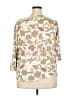 Basic Editions Ivory 3/4 Sleeve Blouse Size 2X - photo 2
