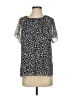 Club Monaco 100% Polyester Black Short Sleeve Blouse Size S - photo 1