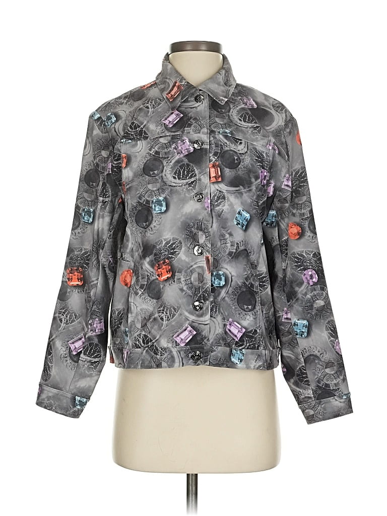 Pre-owned St John Jacket In Gray