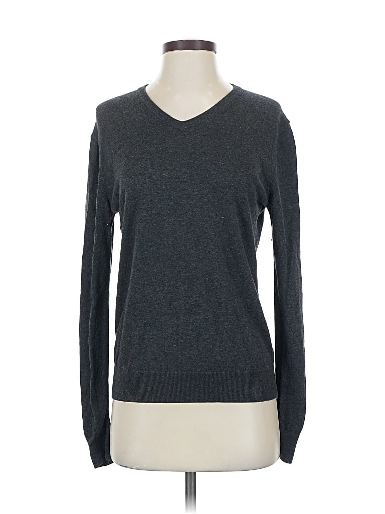 Pre-owned Uniqlo Long Sleeve T-shirt In Gray