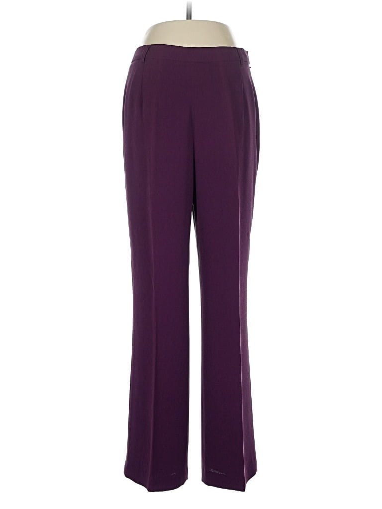 Doncaster Collection Silk Pants In Purple