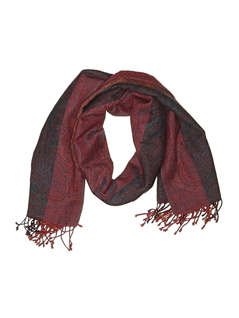 Pre-owned Unbranded Scarf In Red