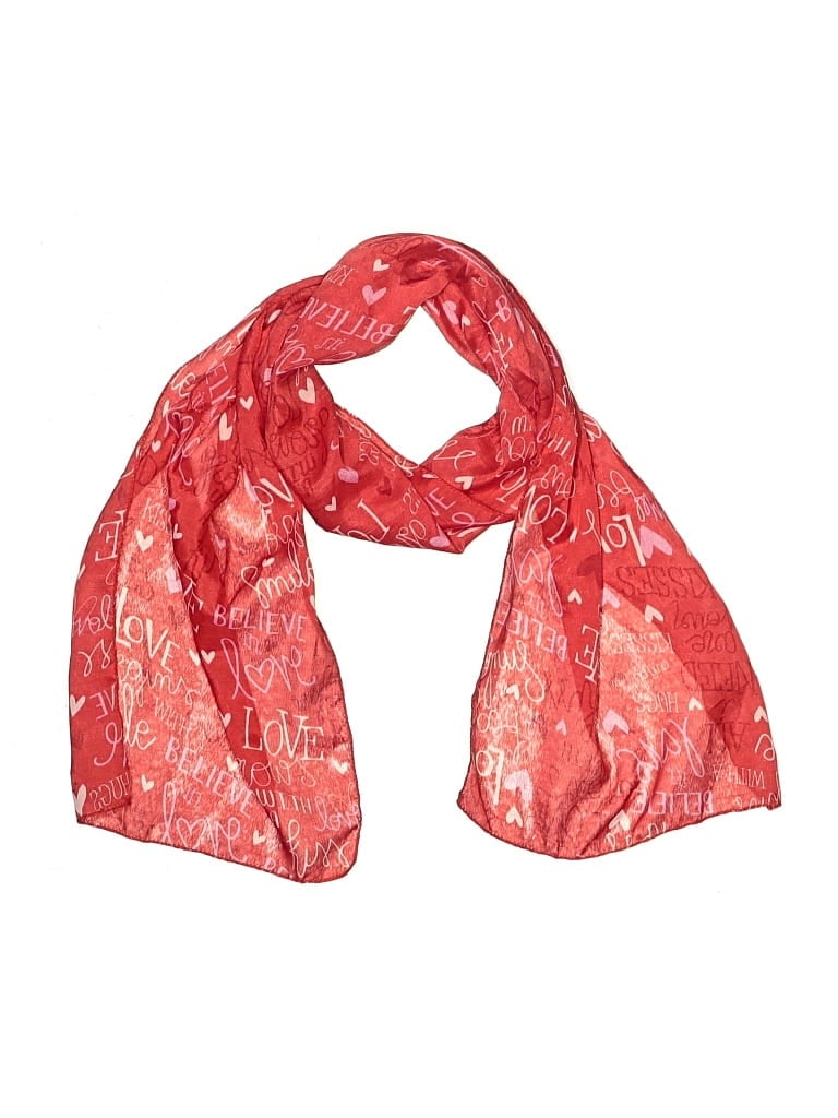 Pre-owned Unbranded Scarf In Red