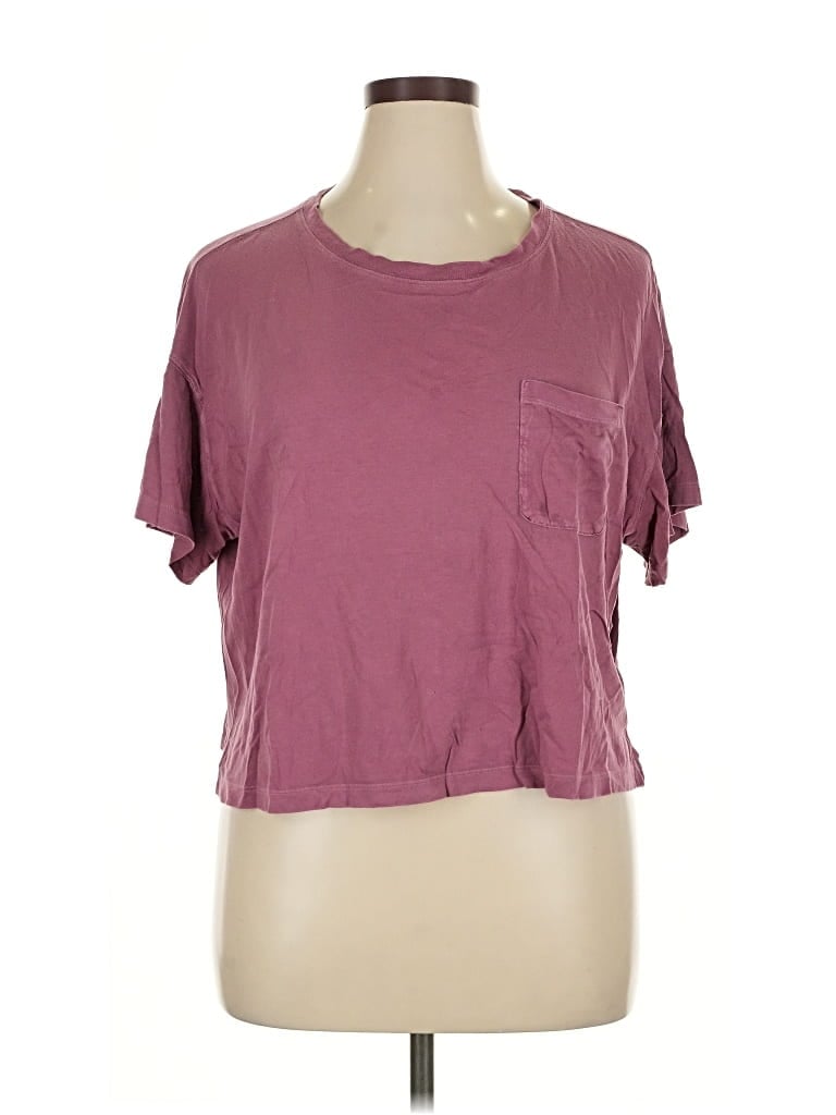 Pre-owned Old Navy Short Sleeve T-shirt In Burgundy
