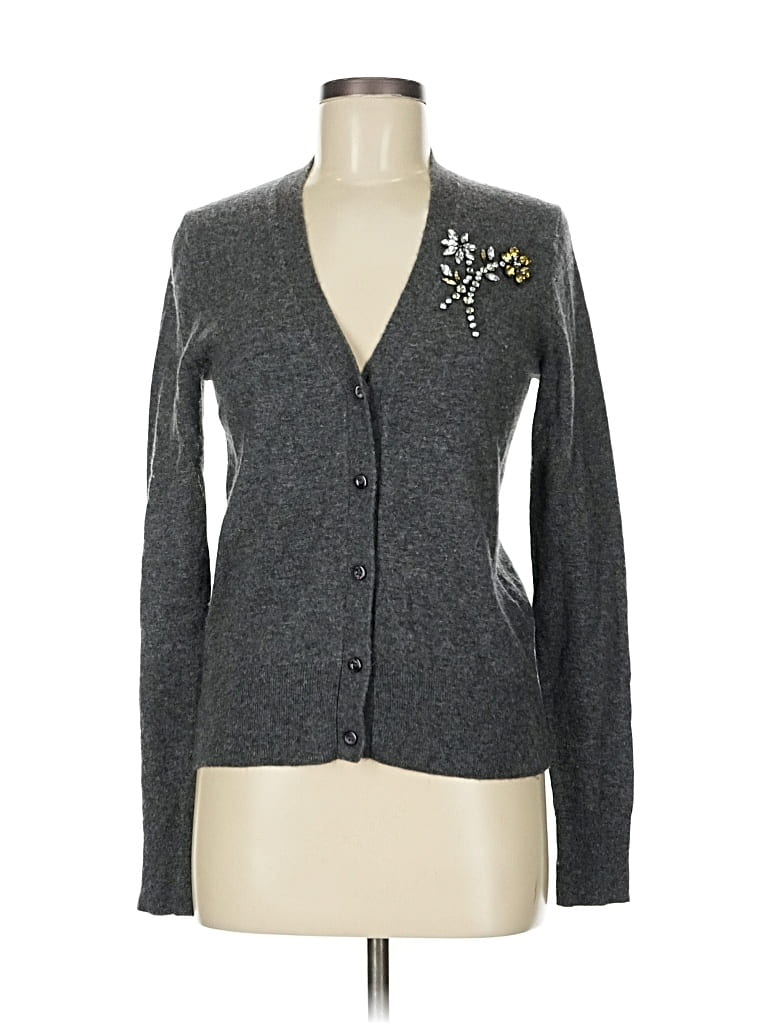 Pre-owned Kate Spade New York Cardigan Sweater In Gray