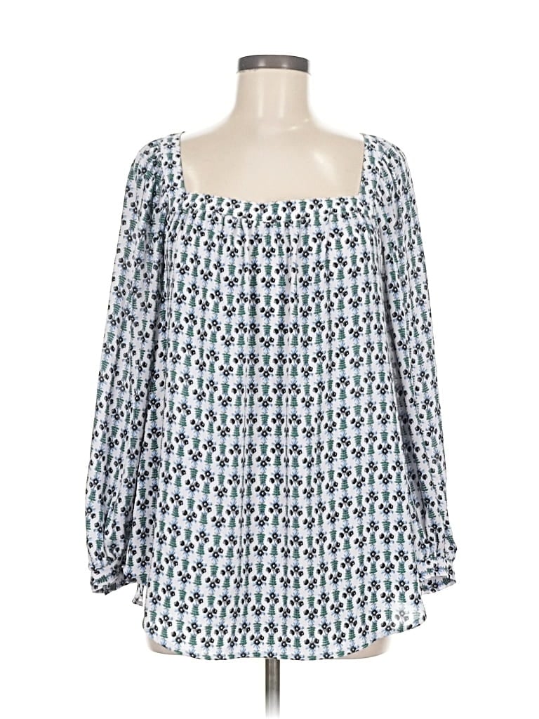 Pre-owned Ann Taylor 3/4 Sleeve Blouse In White