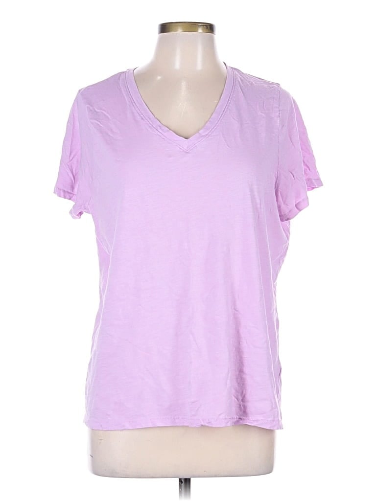 Pre-owned Sonoma Goods For Life Short Sleeve T-shirt In Purple
