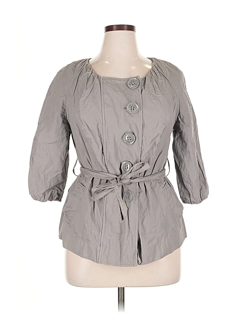 Pre-owned Lane Bryant Jacket In Gray