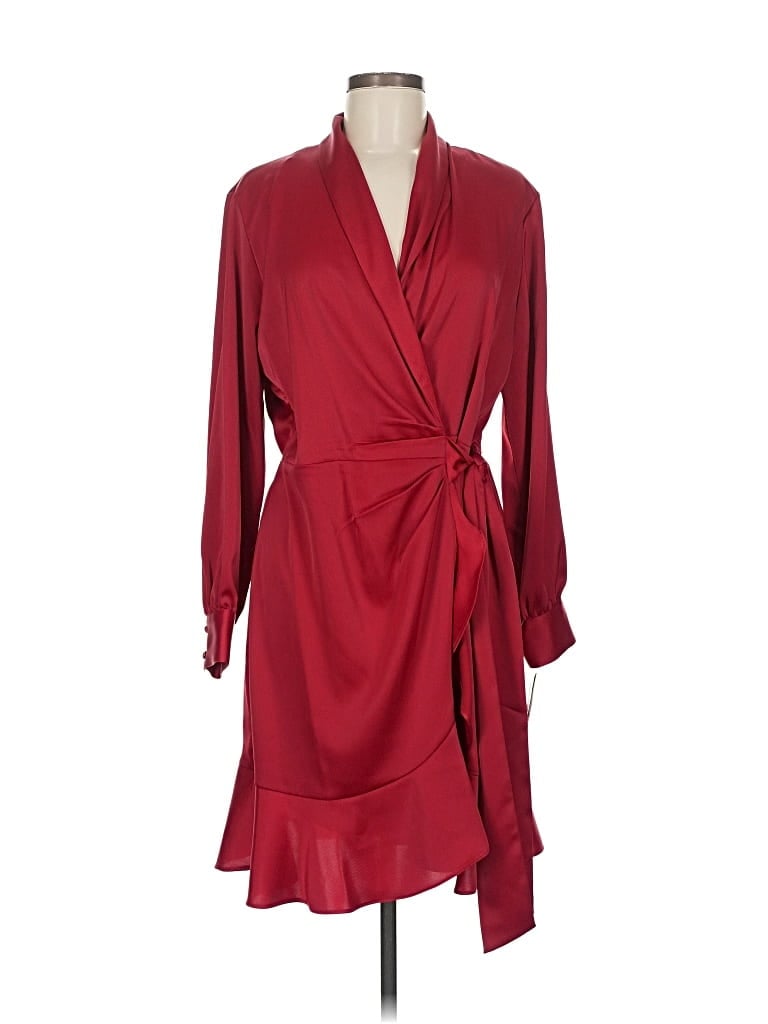 Pre-owned Bar Iii Cocktail Dress In Burgundy