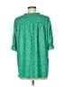 MELLODAY Green 3/4 Sleeve Blouse Size M - photo 2