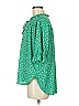 MELLODAY Green 3/4 Sleeve Blouse Size M - photo 5