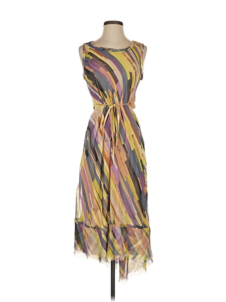 Pre-owned Simply Vera Vera Wang Casual Dress In Yellow