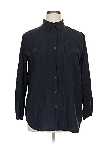 Emanuel Ungaro Long Sleeve Silk Top (view 1)