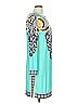 Donna Morgan 100% Polyester Paisley Teal Casual Dress Size 12 - photo 4