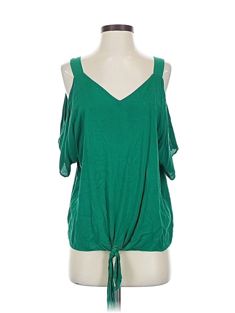 Pre-owned Boston Proper Sleeveless Blouse In Green