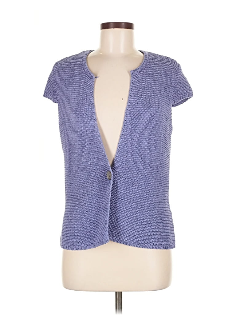 Pre-owned Jones New York Collection Cardigan Sweater In Blue