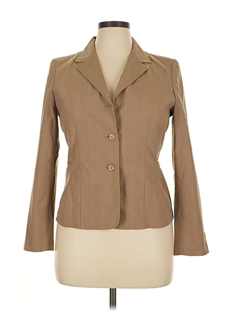 Pre-owned Rafaella Blazer Jacket In Brown
