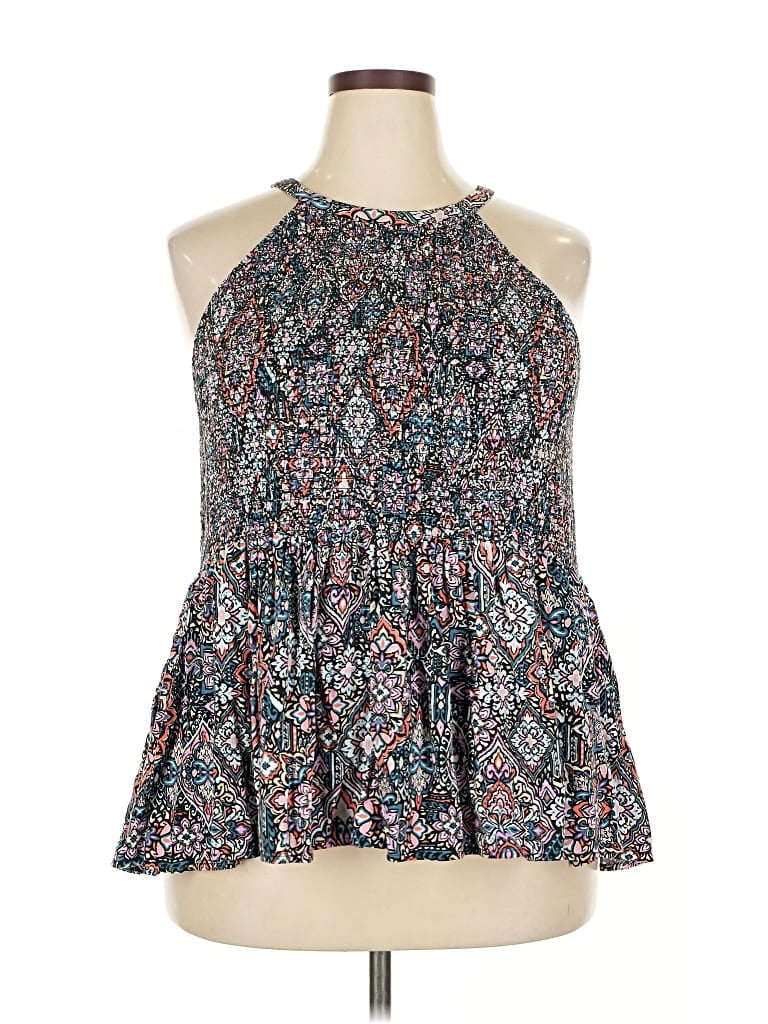 Pre-owned Torrid Sleeveless Blouse In Blue